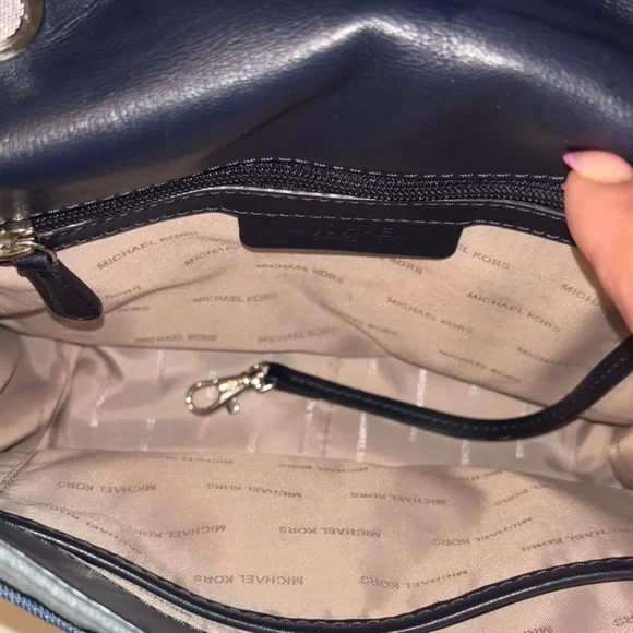 Michael Kors Denim Crossbody Bag - Picture 4 of 7